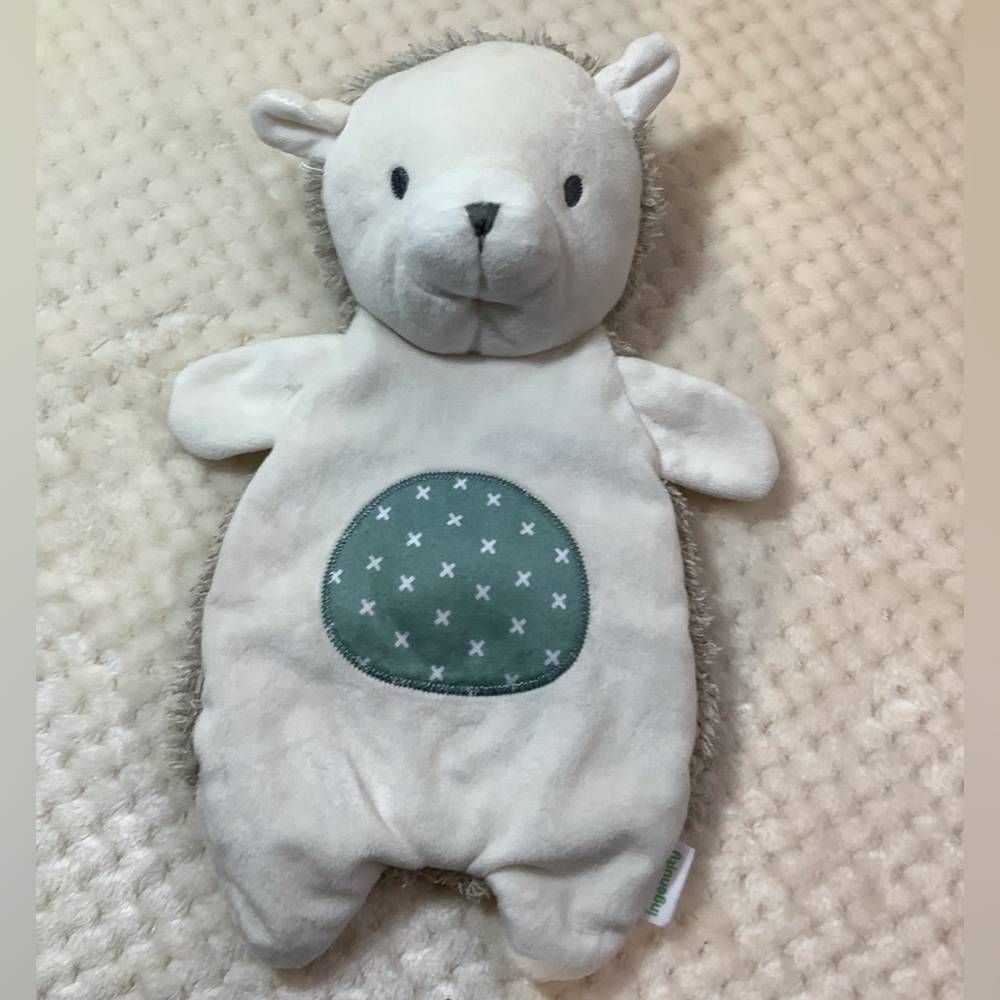 Ingenuity Plush Hedgehog Flattie Lovey Security Stuffed Animal Toy